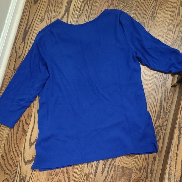 Rafaella Blue Tunic with Silver Accents - Picture 4 of 4